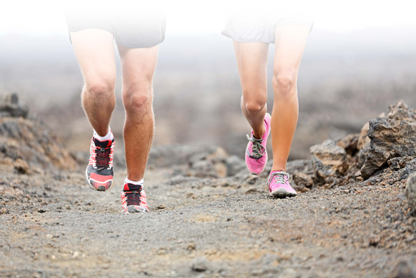 Two persons going jogging at Phoenix, AZ